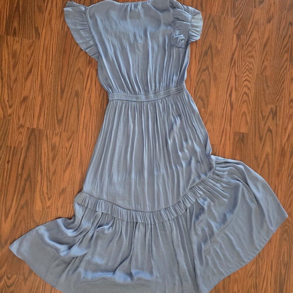 simply vera wang robin egg tiered blue dress oversized small - Picture 2 of 3
